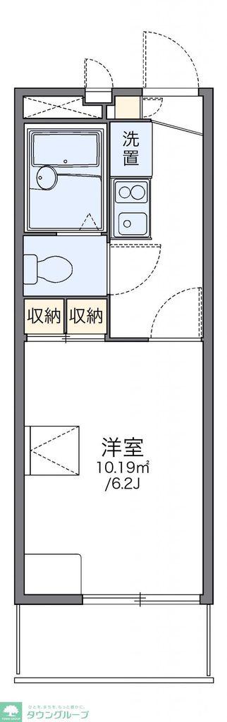 レオパレス西陵(1K/1階)の間取り写真