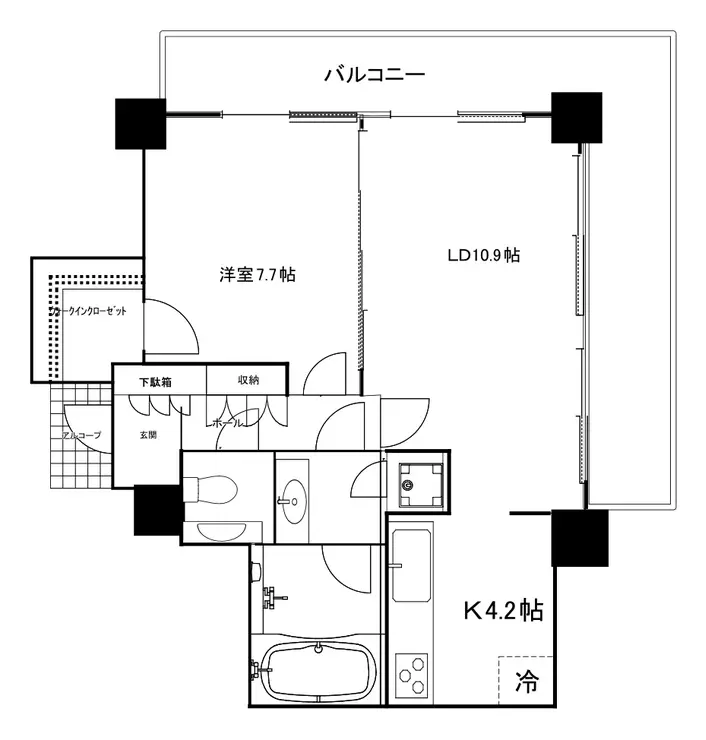 恵比寿ガーデンテラス壱番館 4階階 間取り