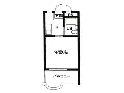 サンエバーマツヨシ(1K/3階)の間取り写真