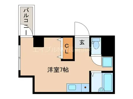プレアデスAOKI(ワンルーム/5階)の間取り写真