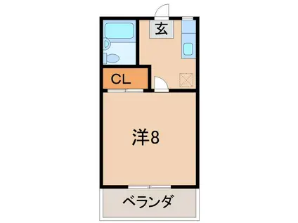 コーポ・オータ(1K/3階)の間取り写真