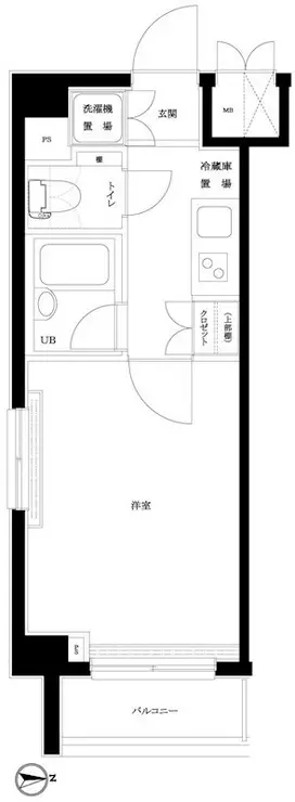 ルーブル白金高輪弐番館 6階階 間取り