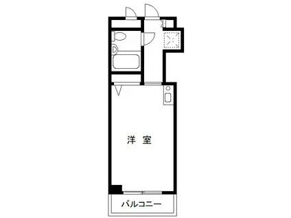 MAC高田町コート(ワンルーム/4階)の間取り写真