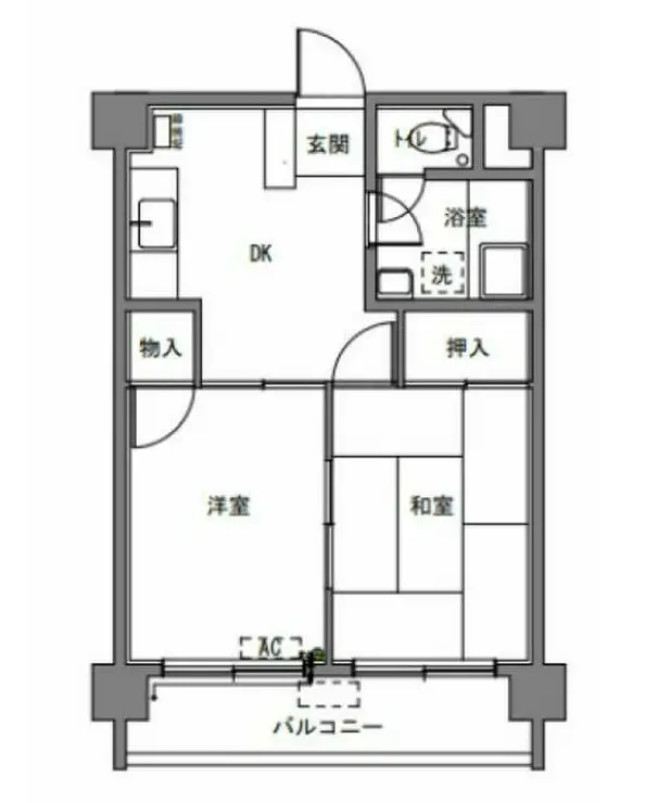 東浦和マンション 4階階 間取り
