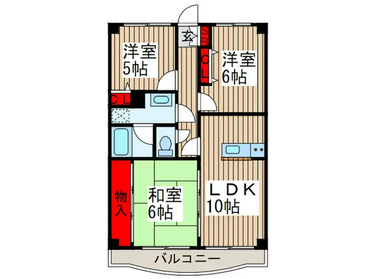 プレステージロイヤルハウス 3階階 間取り