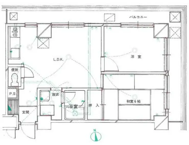 朝日雷門マンション 10階階 間取り