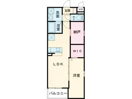 LIFEFIELD小郡II(1SLDK/2階)の間取り写真