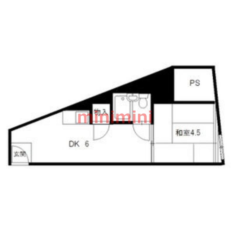 レジャープラザEIWA(1DK/5階)の間取り写真
