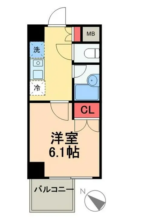 ヴェルトウォーターフロント 3階階 間取り
