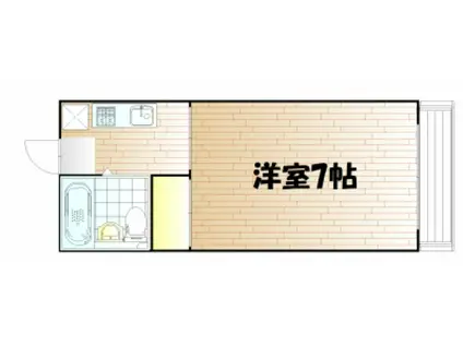 辻村マンション(1K/1階)の間取り写真