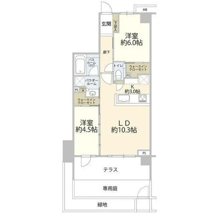 エクセレントシティ志木 1階階 間取り