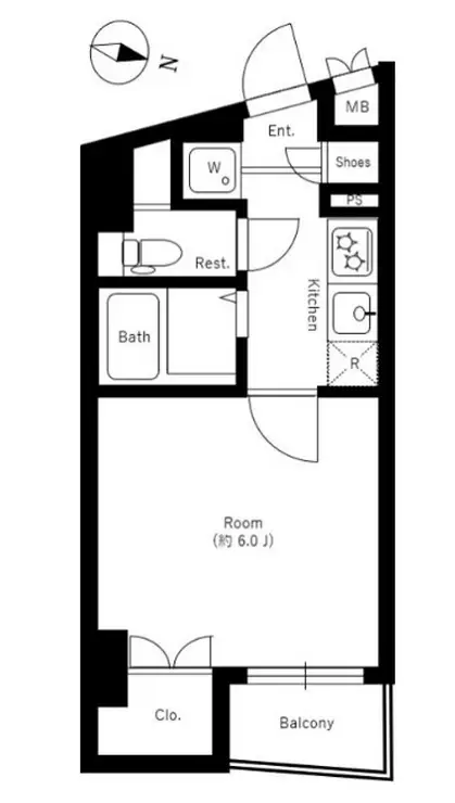 LE-LIONIKEBUKURO 5階階 間取り