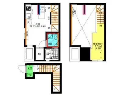 SOLID本山(ワンルーム/2階)の間取り写真