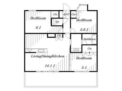 センチュリー千葉みなと(3LDK/11階)の間取り写真