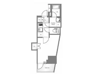 SYFORME SHIROKANE-TAKANAWA(1K/6階)の間取り写真
