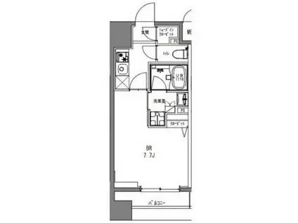 LA DOUCEUR秋葉原(1K/5階)の間取り写真