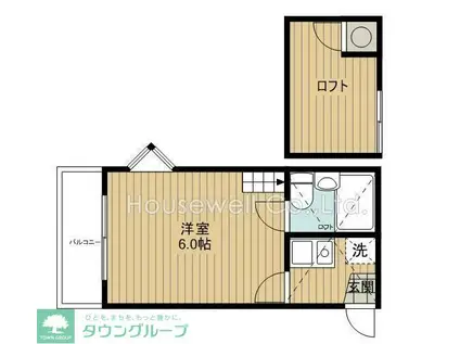 メゾンブラン(1K/2階)の間取り写真