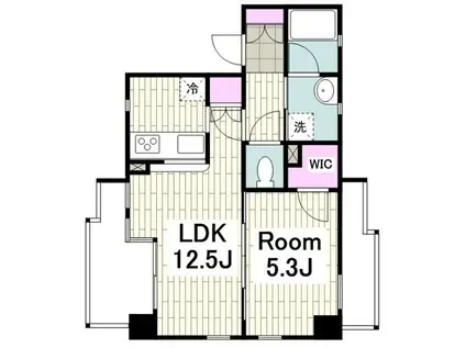 クラージュKAMAKURAYA(1LDK/3階)の間取り写真