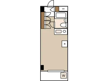 セザール第3綱島(ワンルーム/4階)の間取り写真