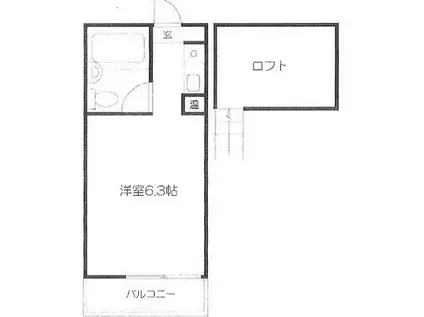 メゾンMT(ワンルーム/2階)の間取り写真