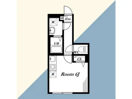 フローレンスベリー(ワンルーム/1階)の間取り写真