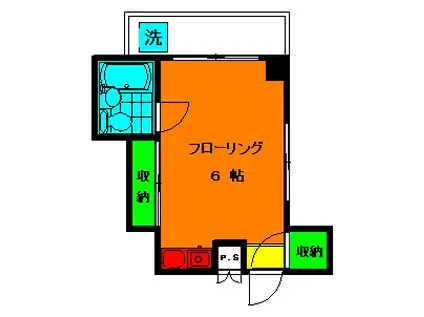 NEST-Y.S(ワンルーム/1階)の間取り写真