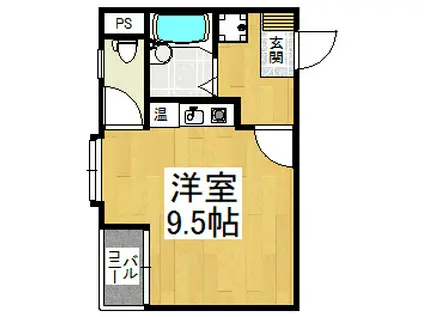 レグレットハマヤI(ワンルーム/5階)の間取り写真