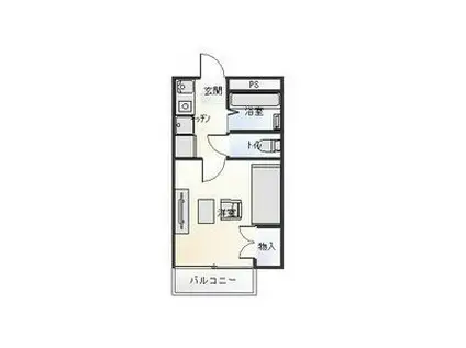 リノア日本福祉大学西(1K/1階)の間取り写真