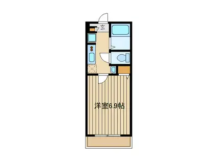 ピエール石神井公園(1K/2階)の間取り写真