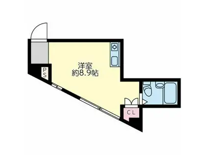 グランデベーニ(ワンルーム/4階)の間取り写真