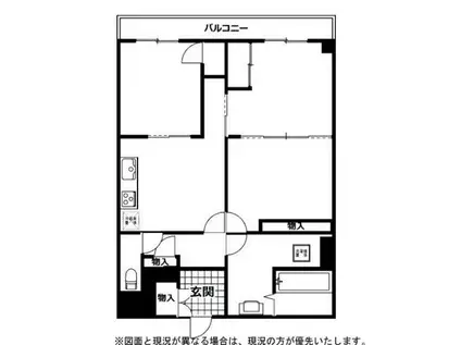 藤和大ロコープ2(3DK/2階)の間取り写真