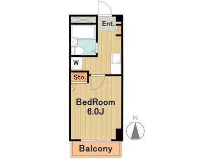 アンティーブ(1K/3階)の間取り写真