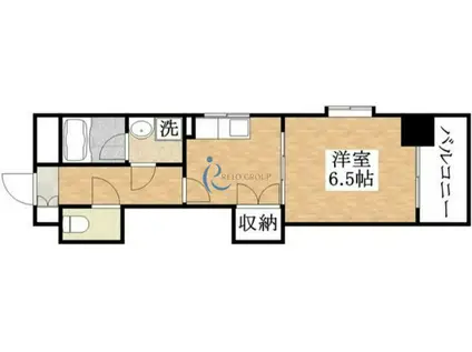 アンティオキア(1DK/3階)の間取り写真