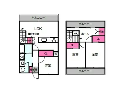 パラッツォ京橋(3LDK/7階)の間取り写真