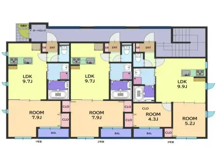 EVER LIFE加古川(1LDK/3階)の間取り写真