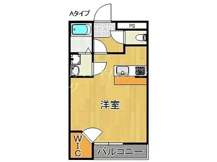 レオパレスプロスペラー新(1K/2階)の間取り写真