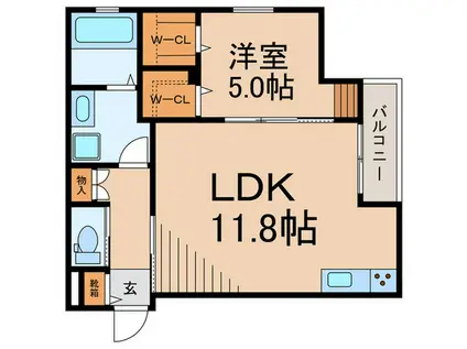 TS RESIDENCE 五反田(1LDK/3階)の間取り写真