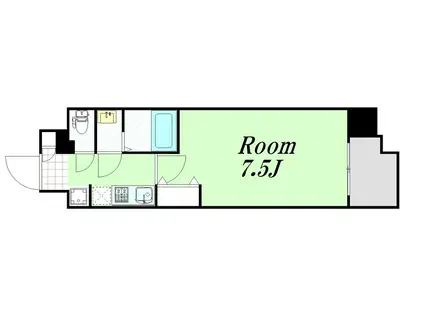 エスリード新大阪コンフォールII番館(1K/8階)の間取り写真