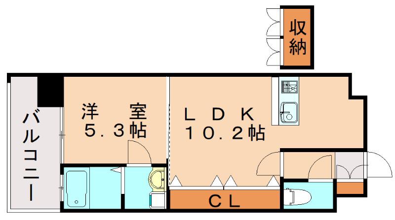 NO82 EMPRESS(1LDK/9階)の間取り写真