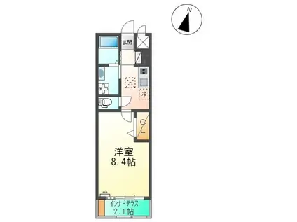 アーティックス小倉金田(3LDK/1階)の間取り写真