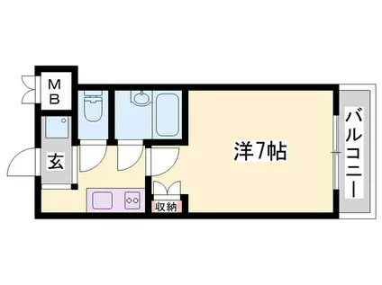 サンロード・スクエア・ショウワ(1K/4階)の間取り写真