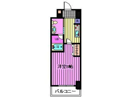 RESIDENCE OMIYA HIKAWASANDOレジデンス大宮(1K/4階)の間取り写真