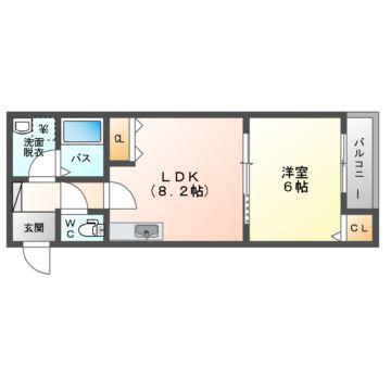 ARCHACT(1LDK/3階)の間取り写真