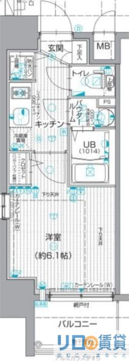 エスリード新大阪グランゲートノース(1K/10階)の間取り写真