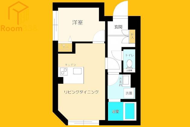 ES-GRANDE東中野(1LDK/3階)の間取り写真