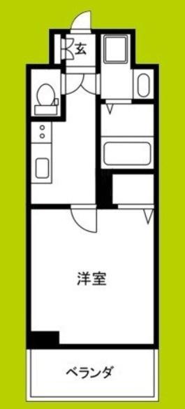ジュネーゼグラン福島ミラージュ(1K/4階)の間取り写真