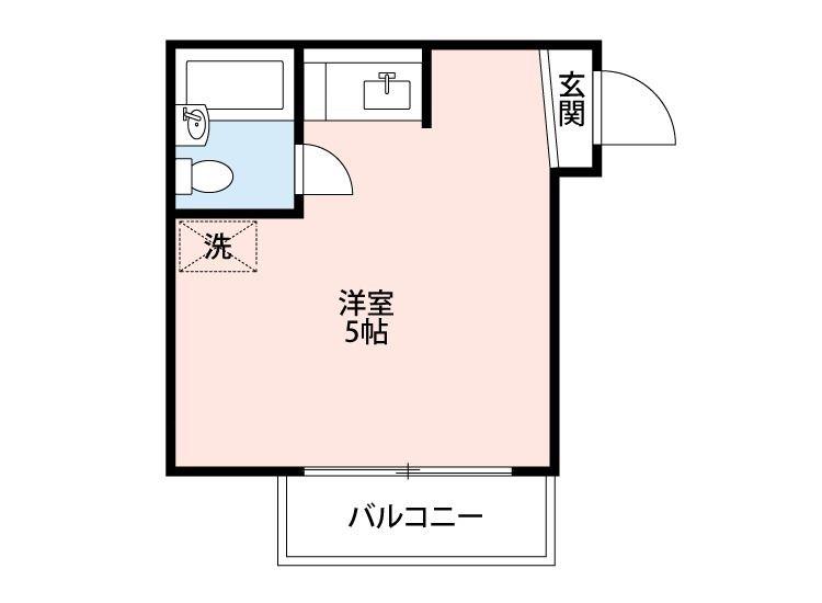 サンライフ平成(ワンルーム/3階)の間取り写真