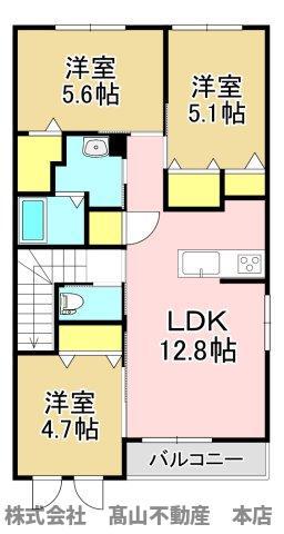 リオグランデF(3LDK/2階)の間取り写真