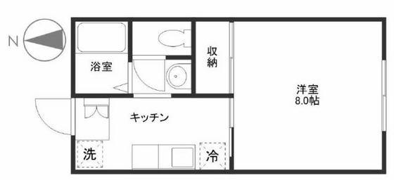 サン・アビリティーズ(1K/3階)の間取り写真