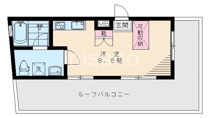 MAISON TOSHI(ワンルーム/4階)の間取り写真